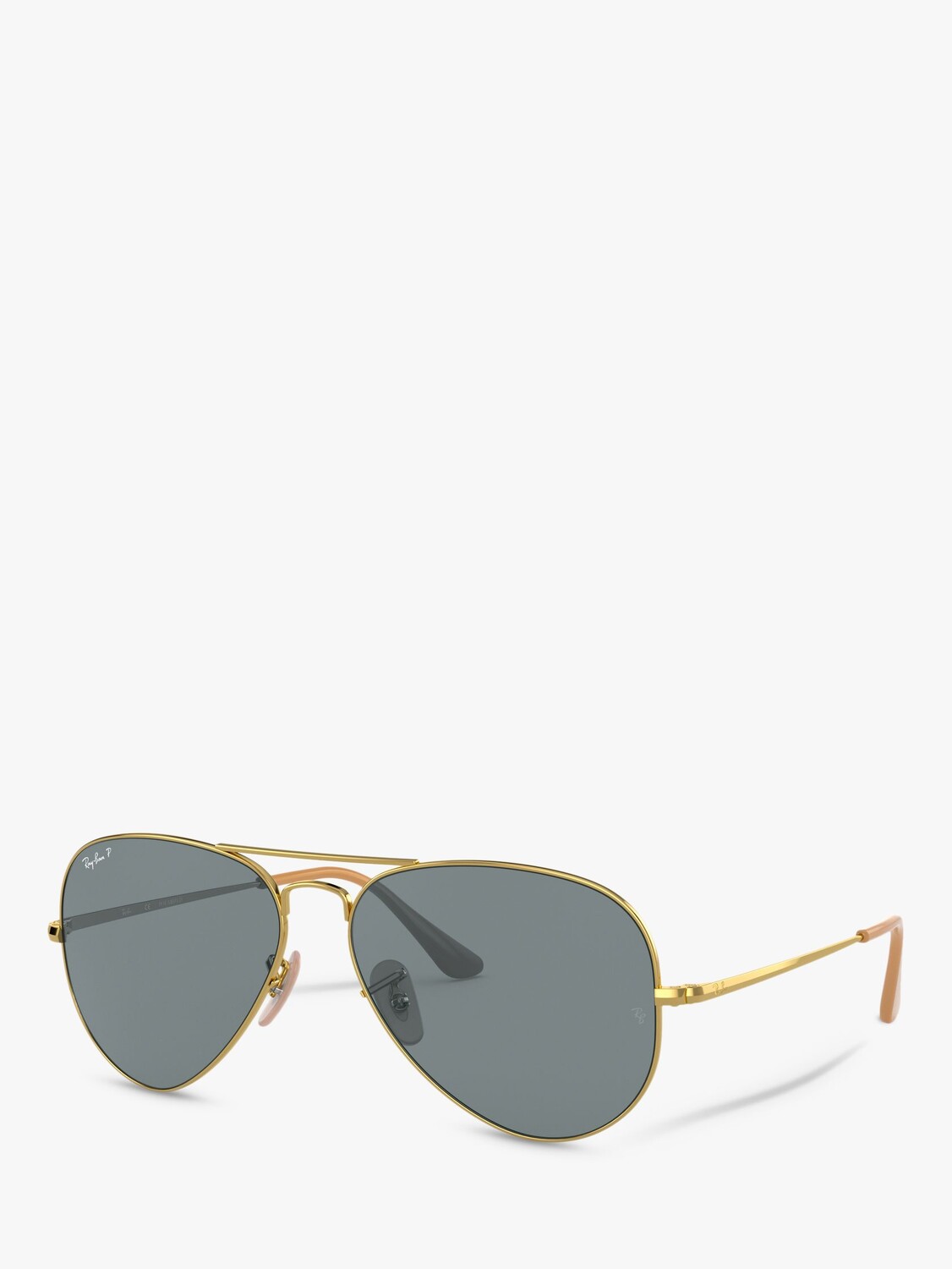 

Ray-Ban RB3689 Поляризованные солнцезащитные очки-авиаторы унисекс, золотой/синий