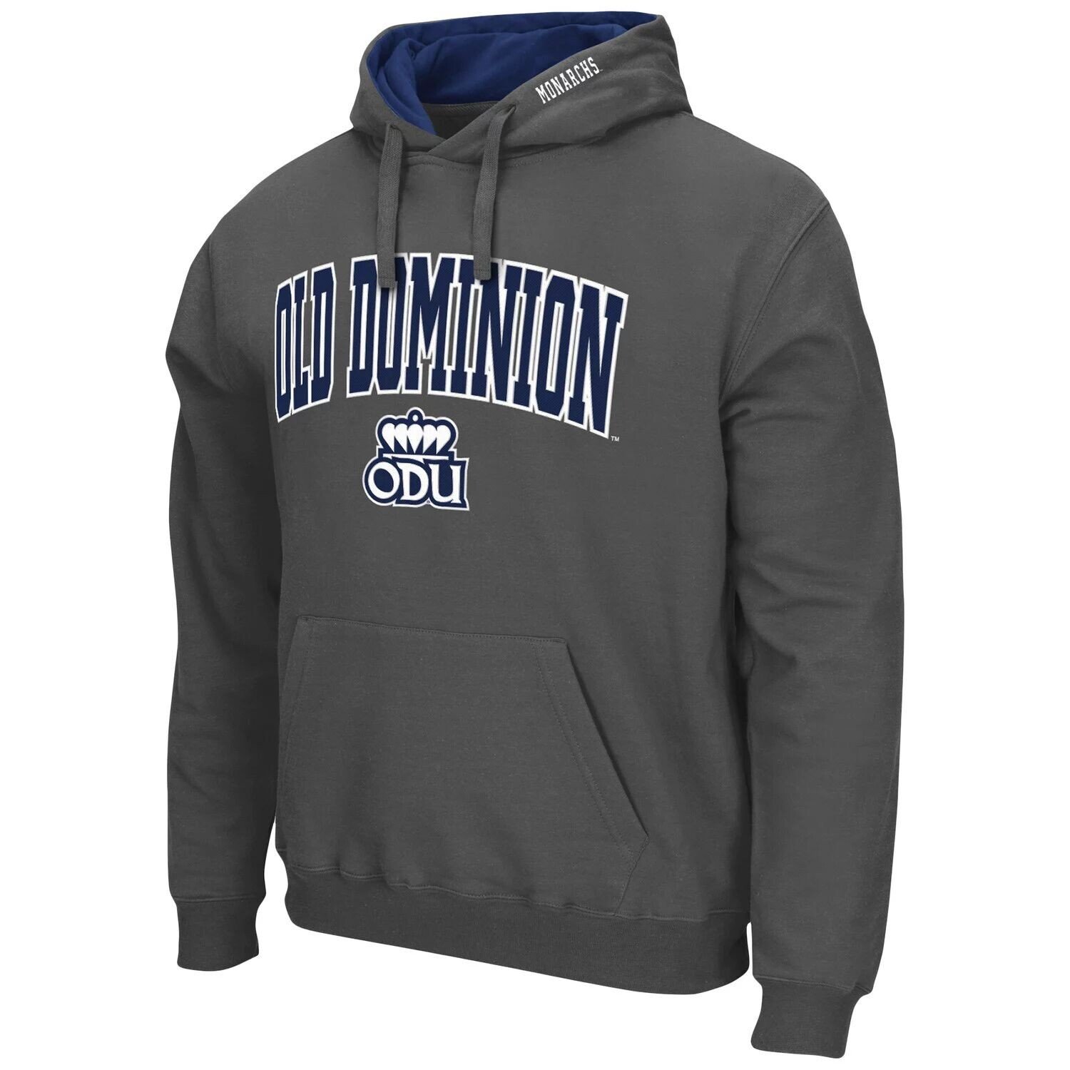 

Мужской темно-серый пуловер с капюшоном Old Dominion Monarchs Arch и Logo Colosseum