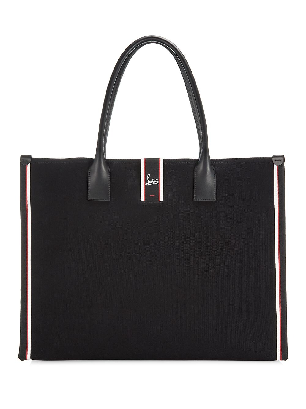 

Холстовая большая сумка Nastroloubi XL Christian Louboutin, черный