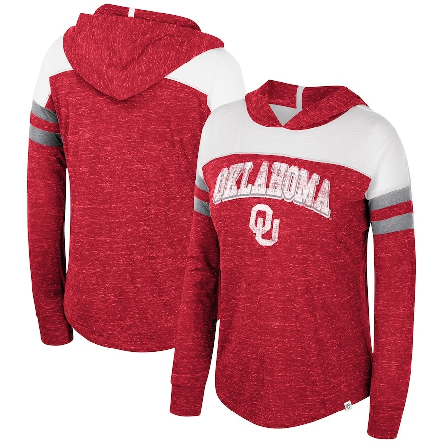 

Футболка с длинным рукавом Colosseum Oklahoma Sooners, малиновый