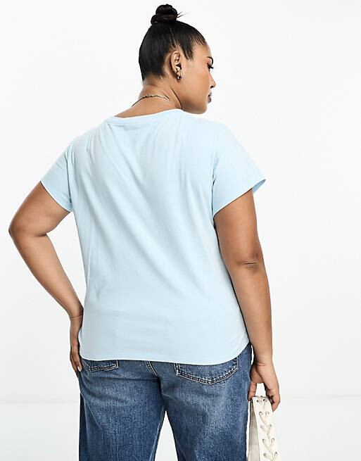 

Синяя футболка Levi's Plus с логотипом горы, Синий
