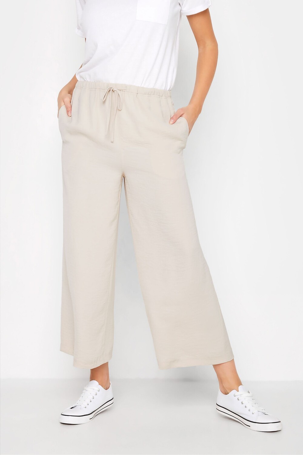 

Укороченные брюки из стираного твила Long Tall Sally