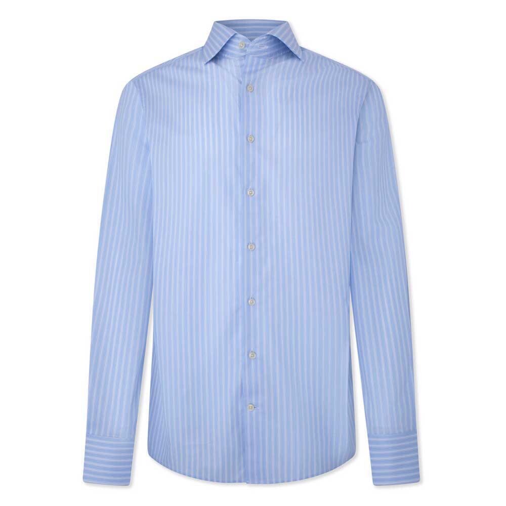 

Рубашка с длинным рукавом Hackett Sky Pop Stripe, синий