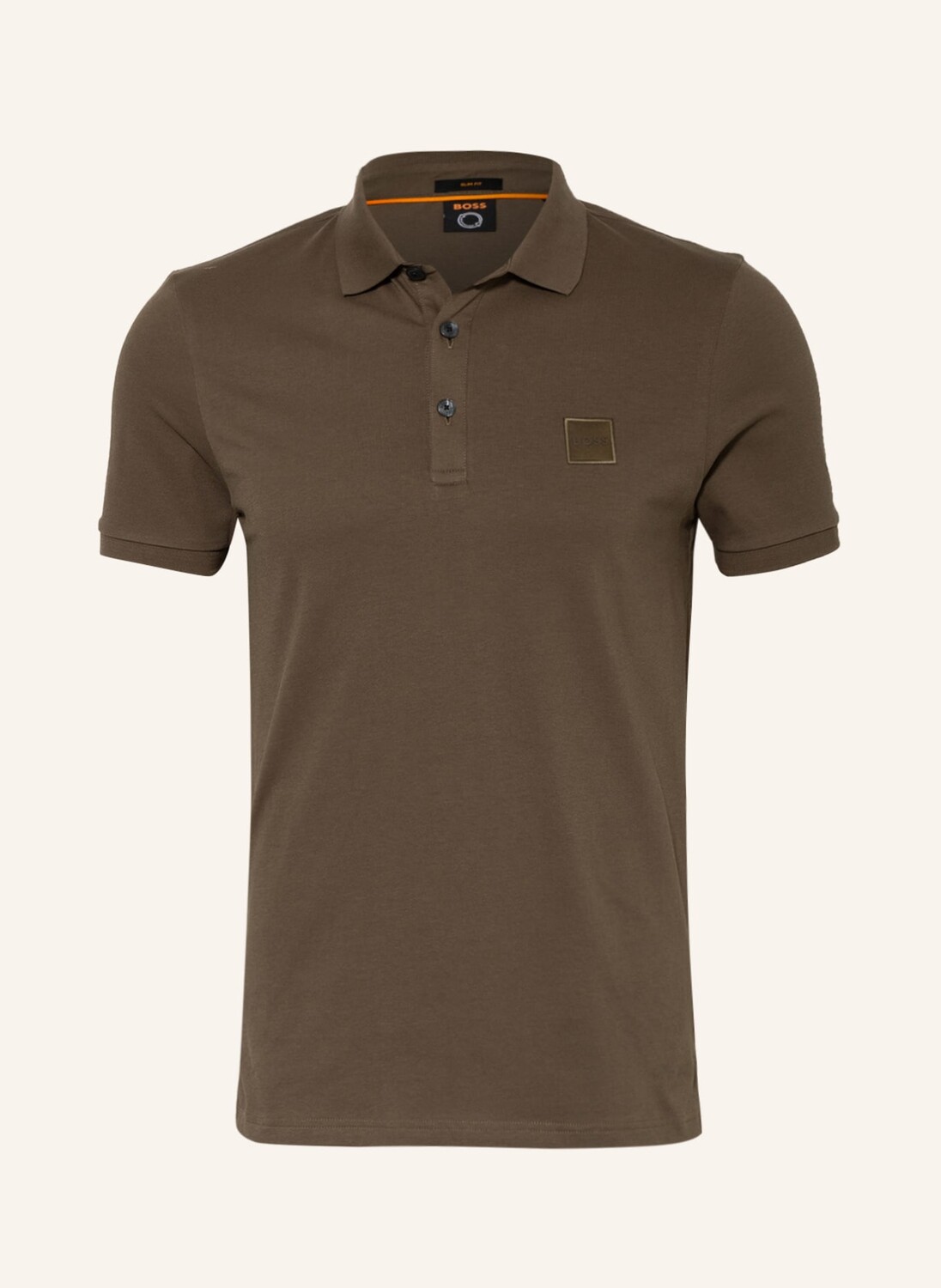 

Рубашка поло BOSS Piqué PASSENGER Slim Fit, оливковый