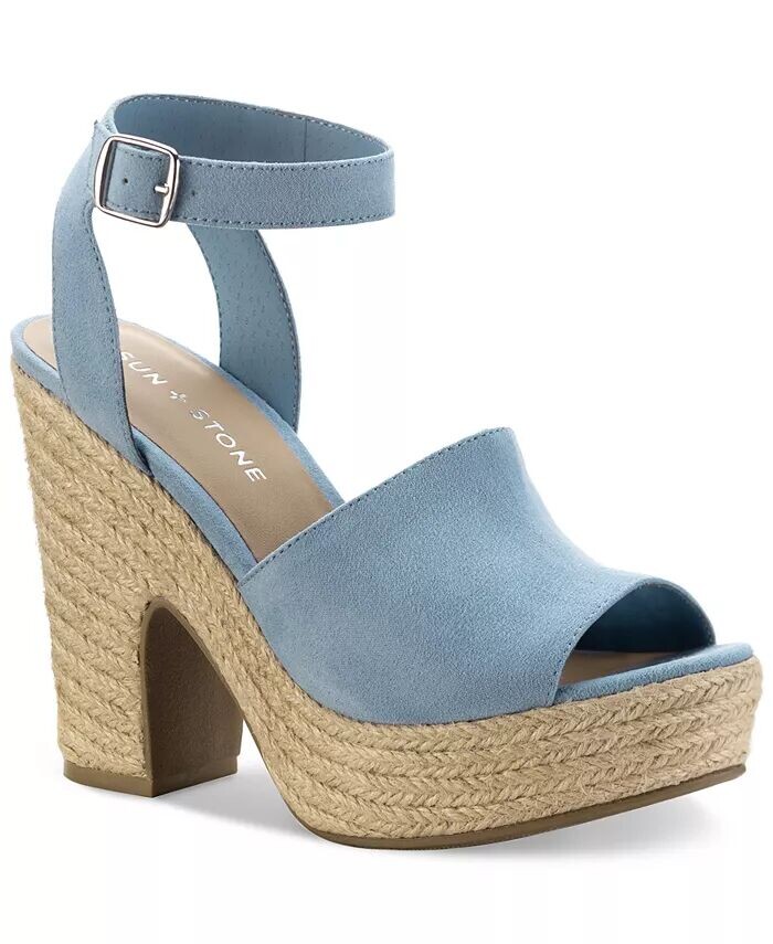 

Женские сандалии Fey Espadrille на платформе Sun + Stone, синий