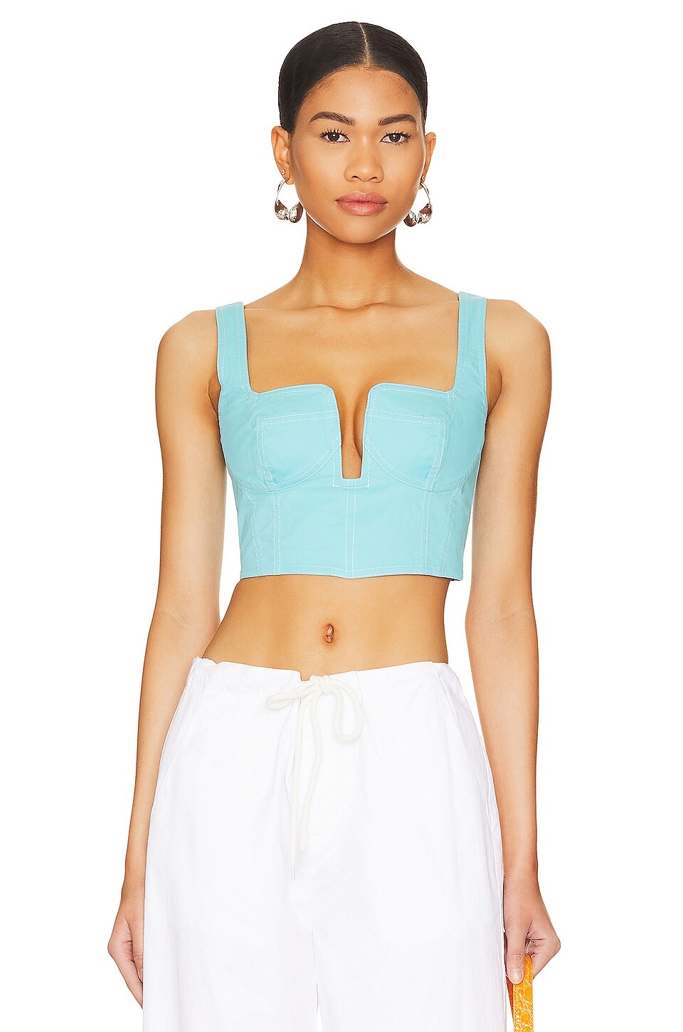 

Топ superdown Serina Crop, цвет Aqua Blue