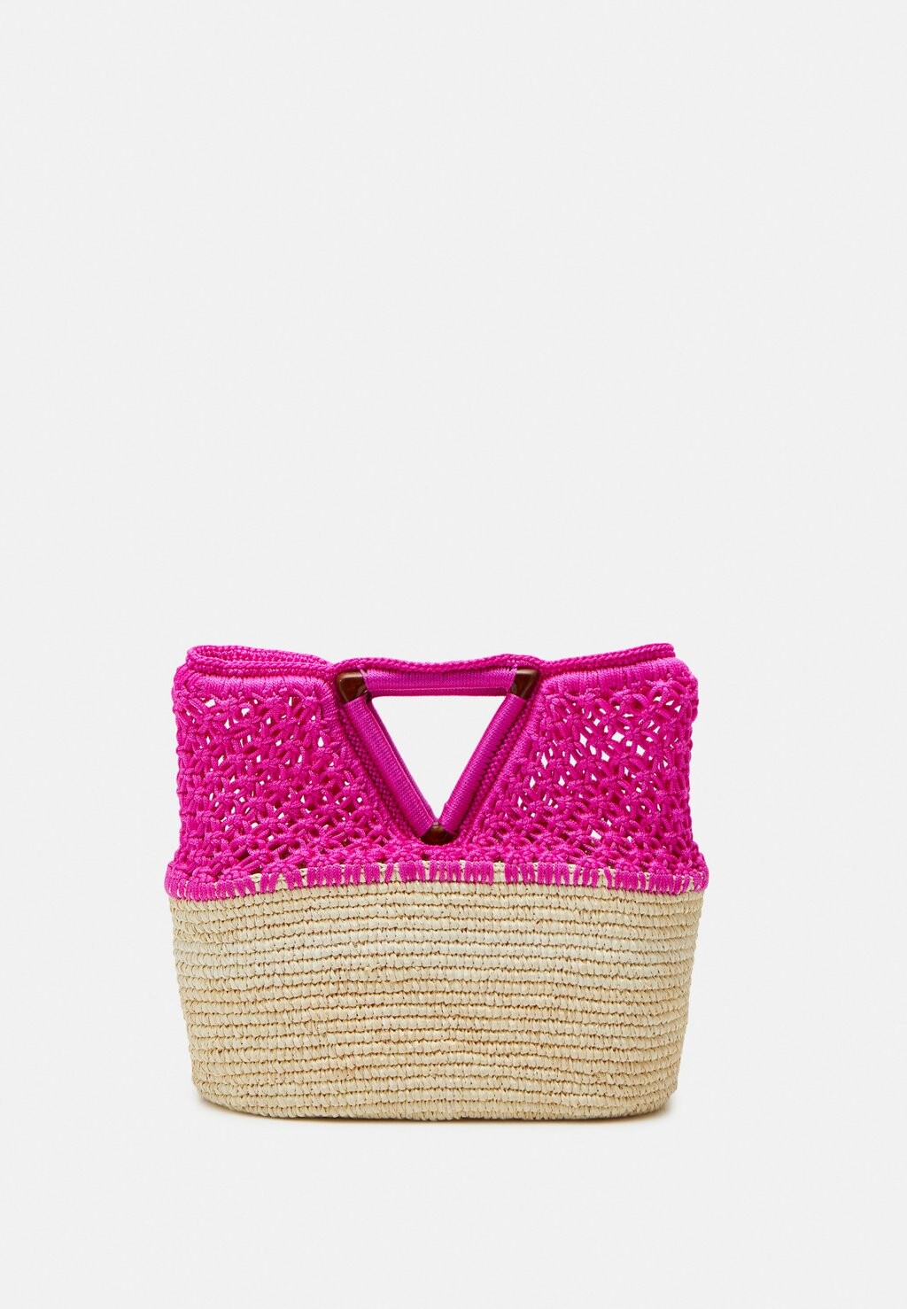 

Сумка для покупок Beach Basket Sensi Studio, цвет natural straw/fuxia