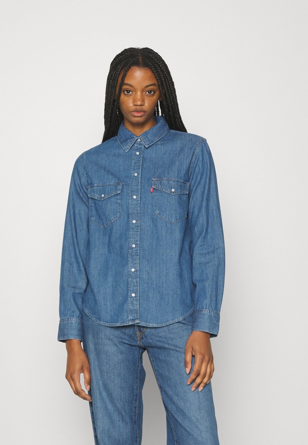 

Блуза на пуговицах Levi's, синий