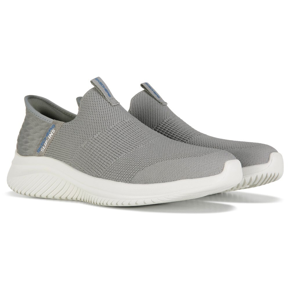 

Мужские слипоны Ultra Flex 3.0 Smooth Step средней/широкой обуви Skechers, серый