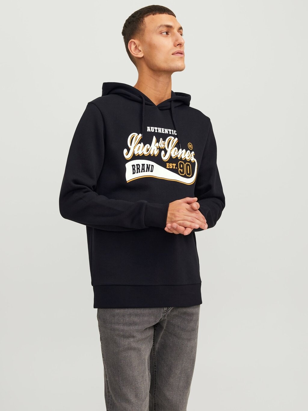 

Толстовка JJELOGO 2 COL 23/24 NOOS Jack & Jones, черный