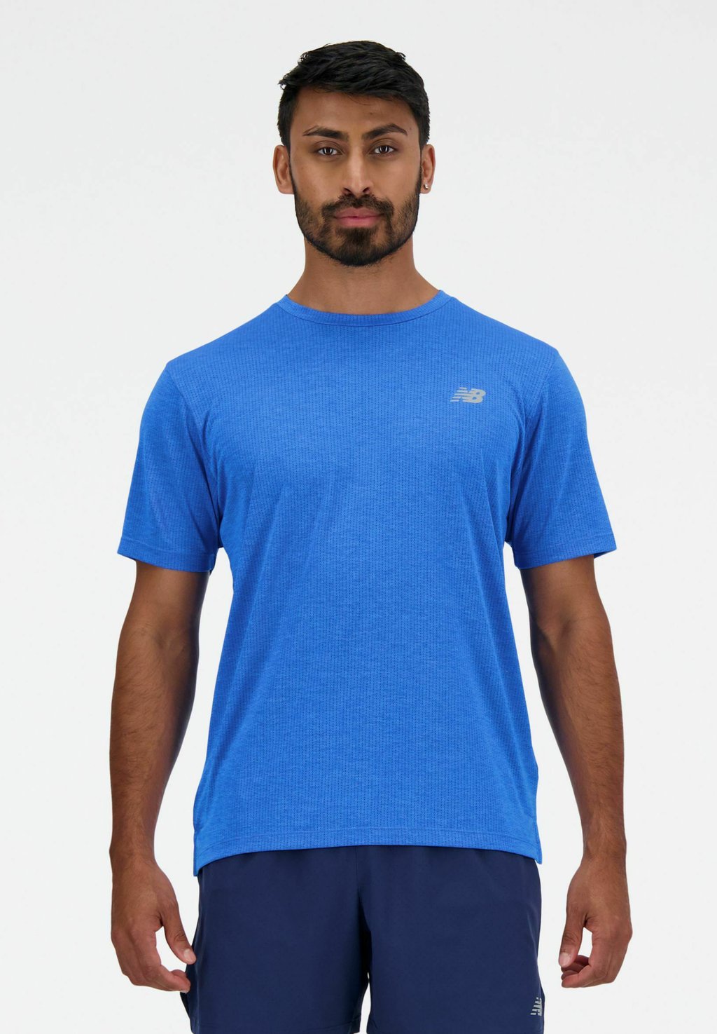 Базовая футболка ATHLETICS RUN New Balance, цвет blue heather