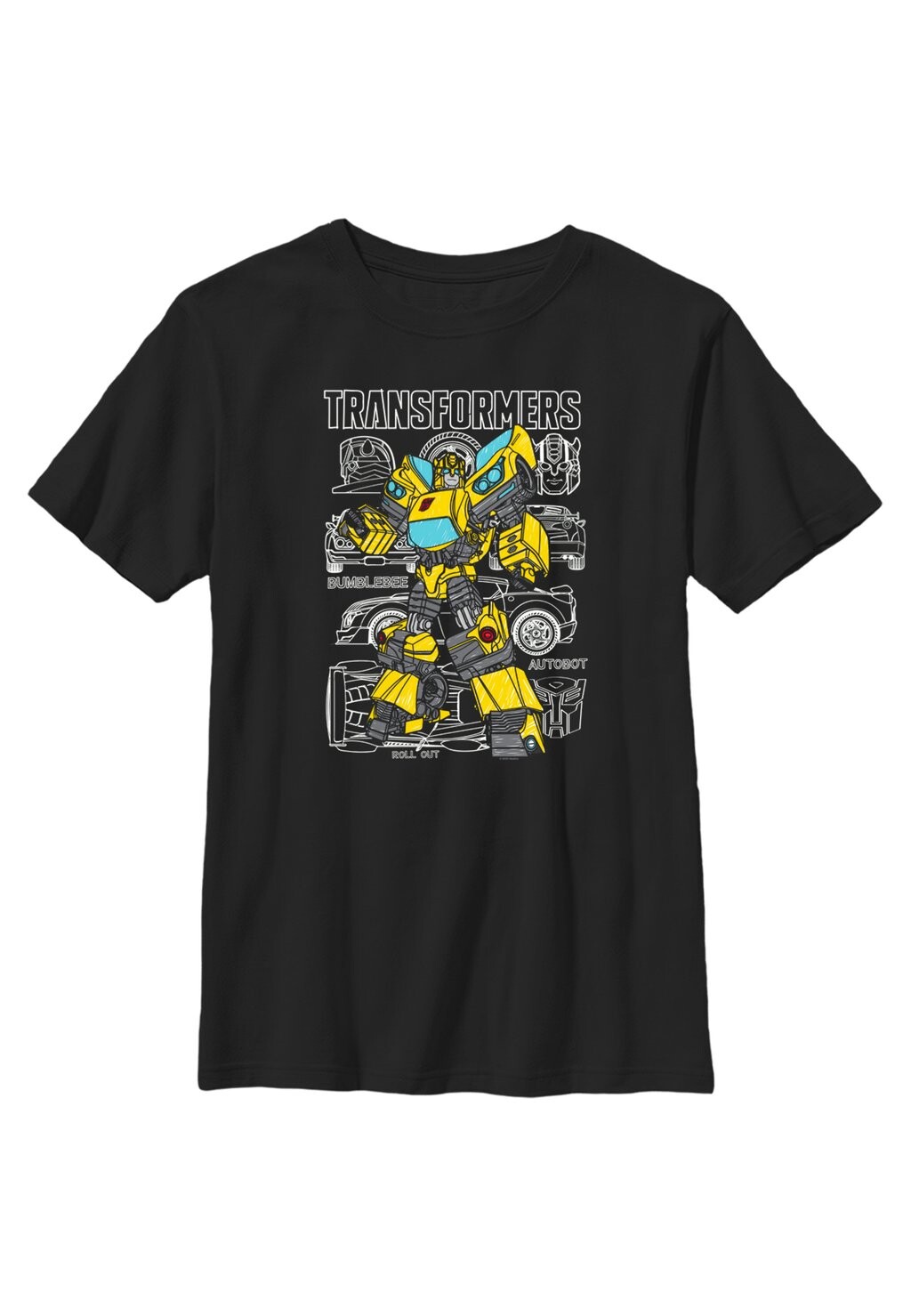 

Футболка с принтом Transformers Bee Henry Tiger, черный