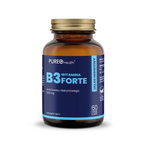 Pureo Health, Витамин B3, ниацин, 500 мг, 60 капсул. Inna marka life extension витамин b3 ниацин 500 мг 100 капсул