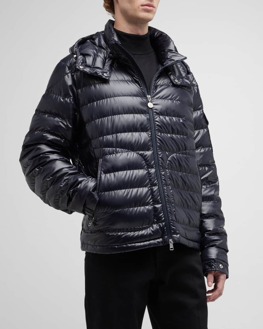 

Мужская пуховая куртка Lauros Channeled Moncler, Черный, Мужская пуховая куртка Lauros Channeled Moncler