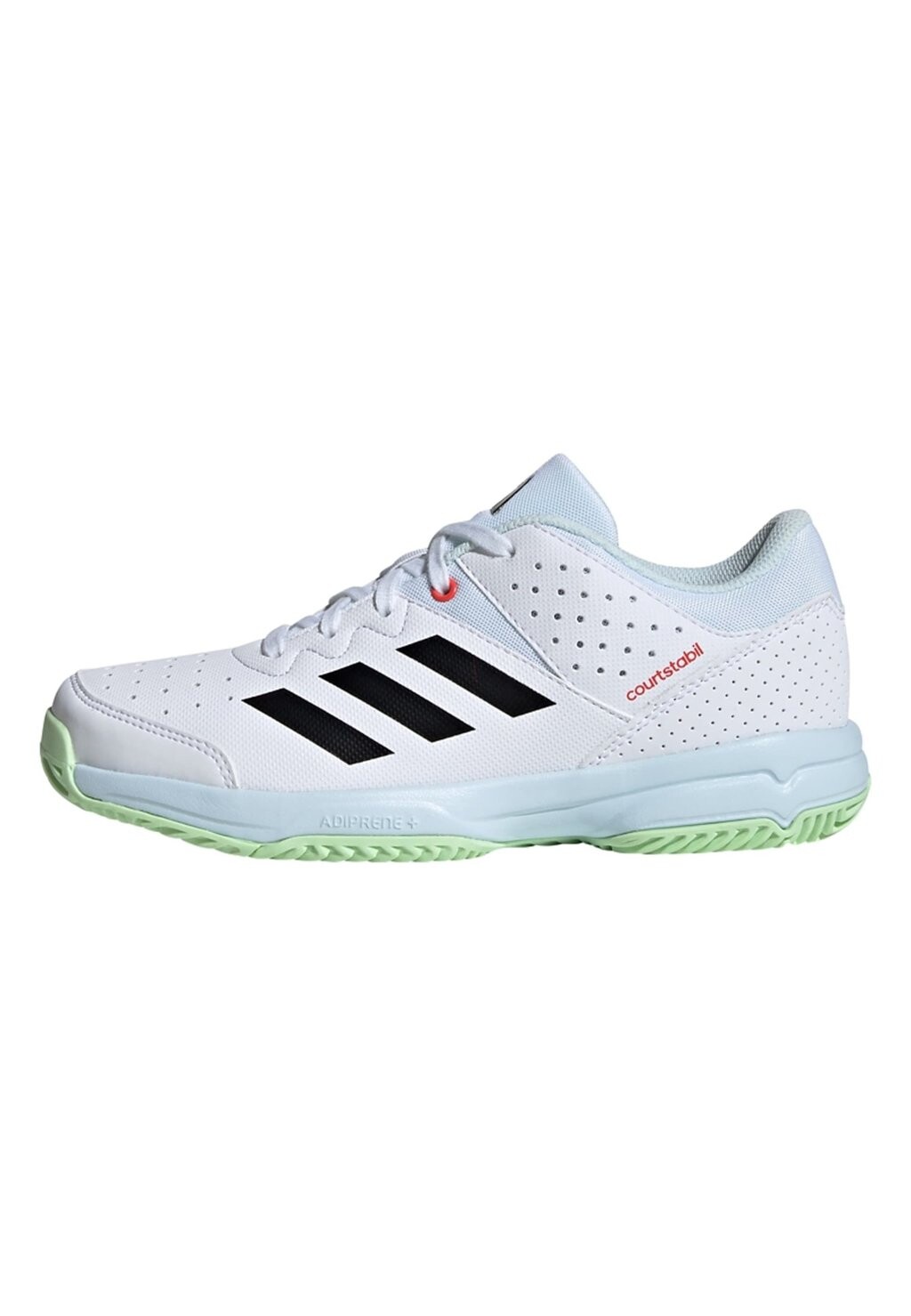 

кроссовки для стабилизирующего бега Court Adidas, цвет cloud white core black semi green spark