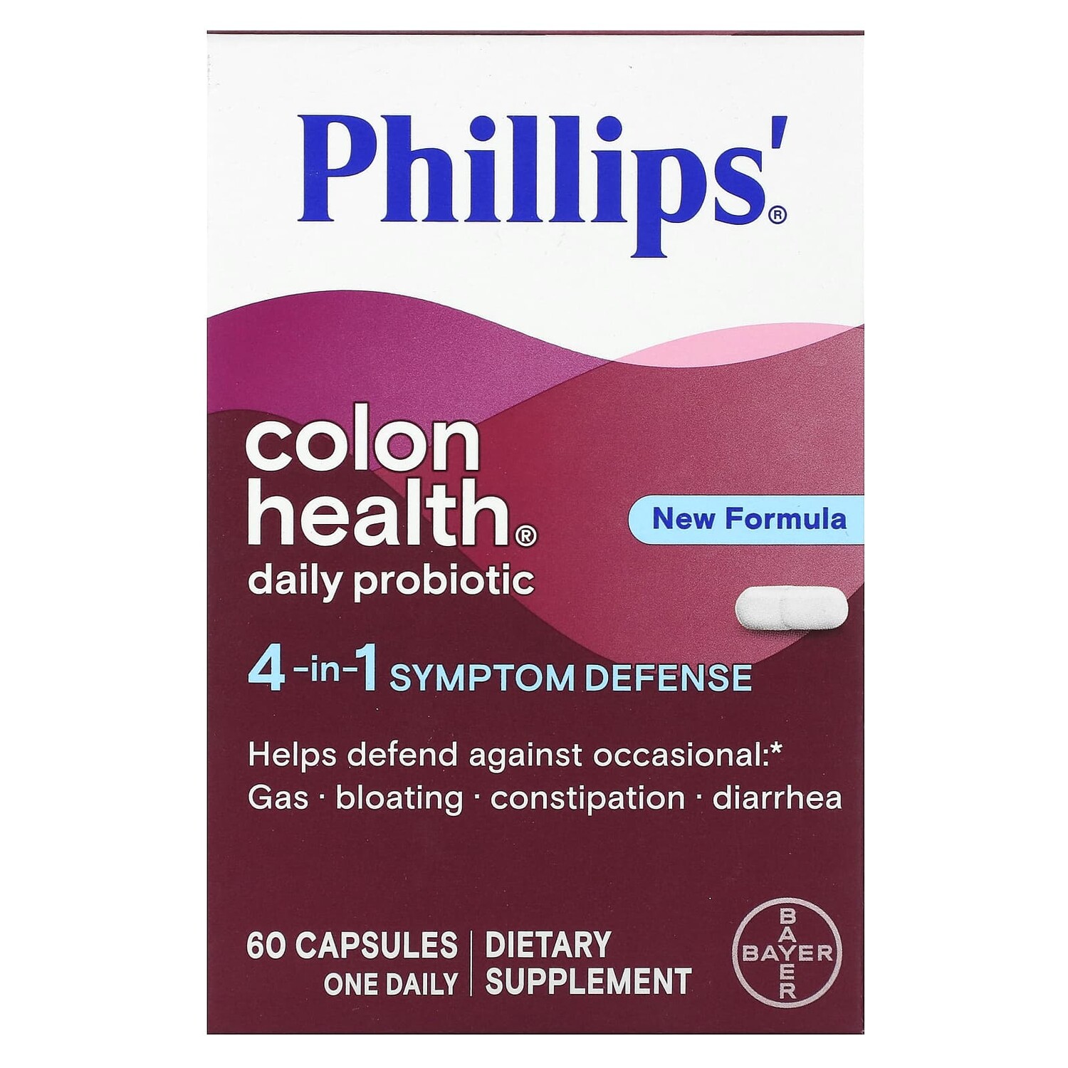 

Ежедневный пробиотик Colon Health, 60 капсул, Phillips