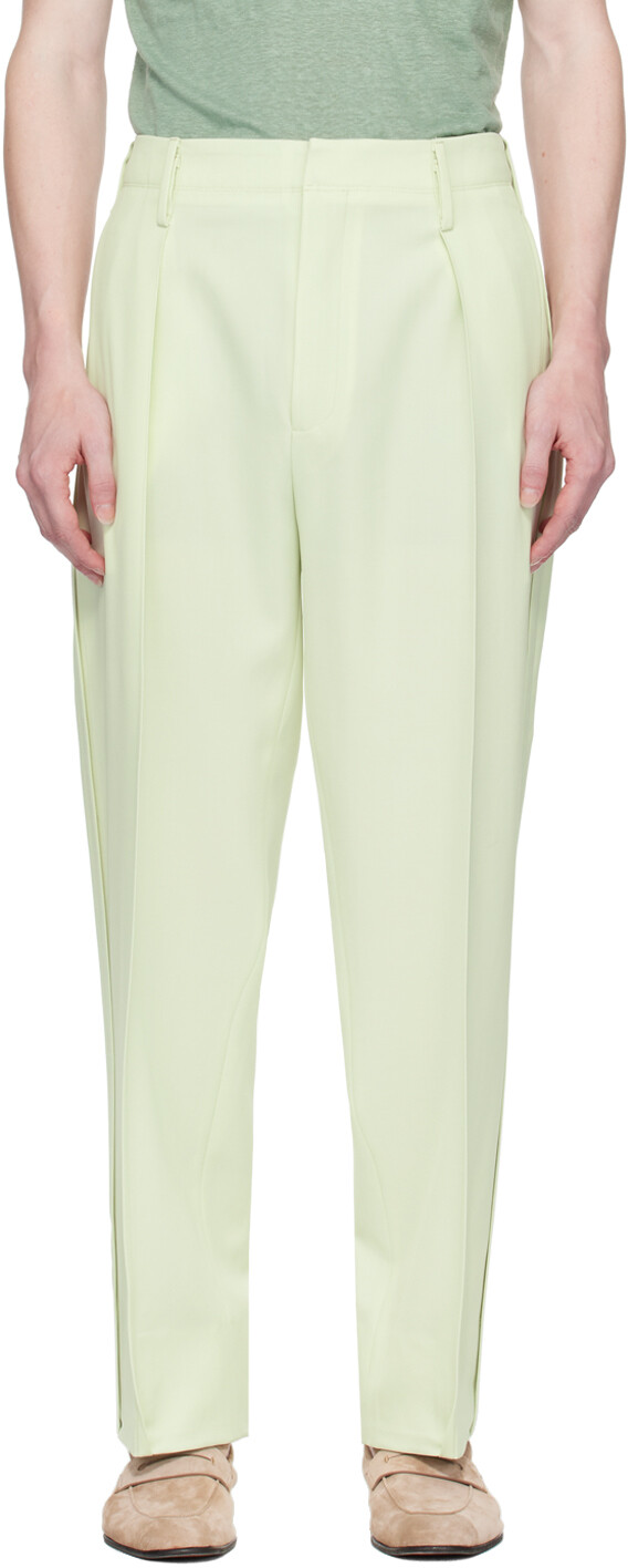 

Зеленые строгие брюки Zegna
