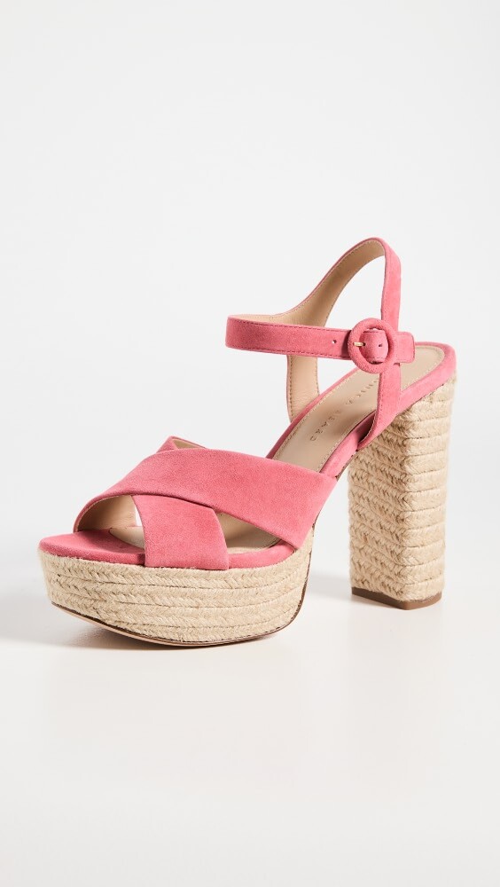 

Сандалии Veronica Beard Lucille Jute Platform Espadrille