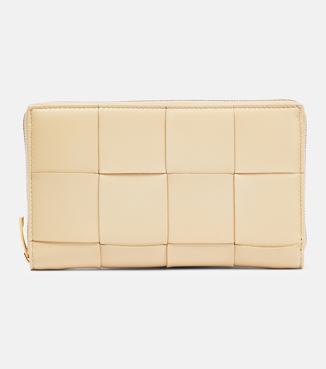 

Кожаный кошелек Intreccio Bottega Veneta, бежевый