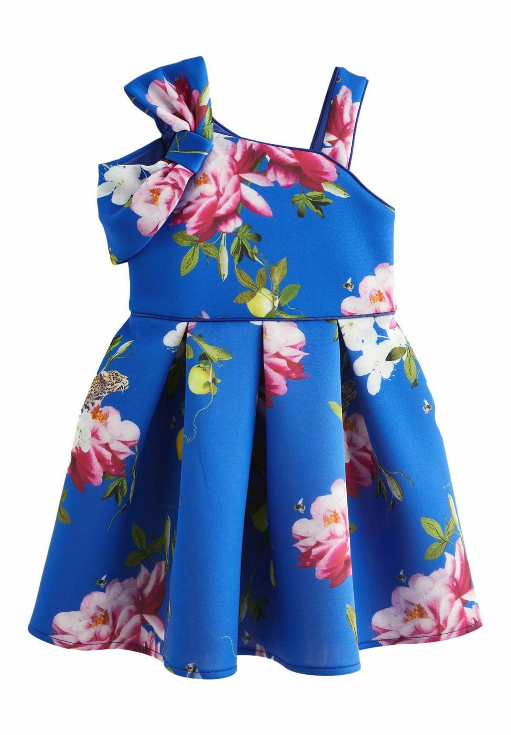 Платье повседневное BOW SHOULDER EMBOSSED-REGULAR FIT Baker by Ted Baker, цвет blue pink