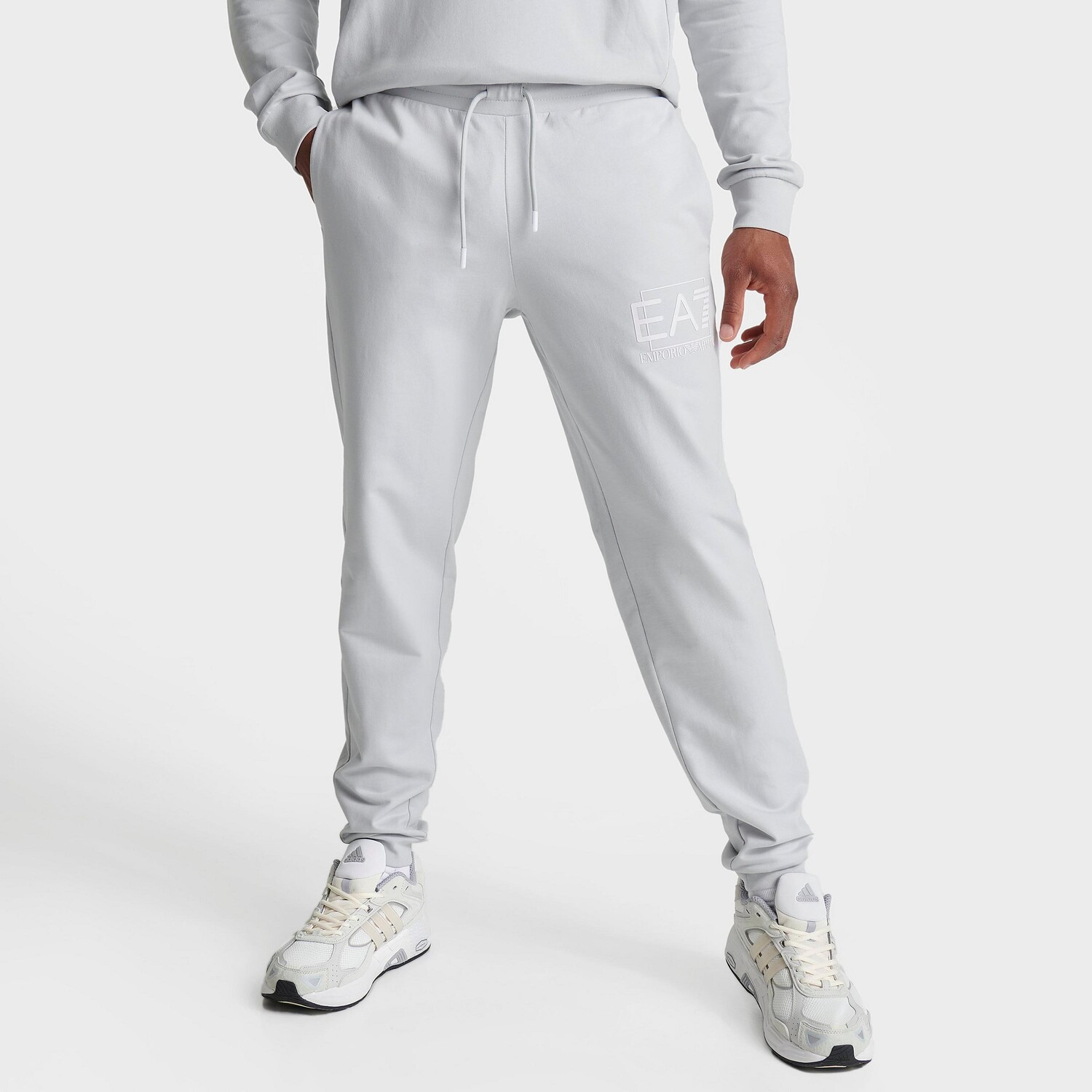 

Мужские брюки-джоггеры с шлейфом Emporio Armani EA7, серый