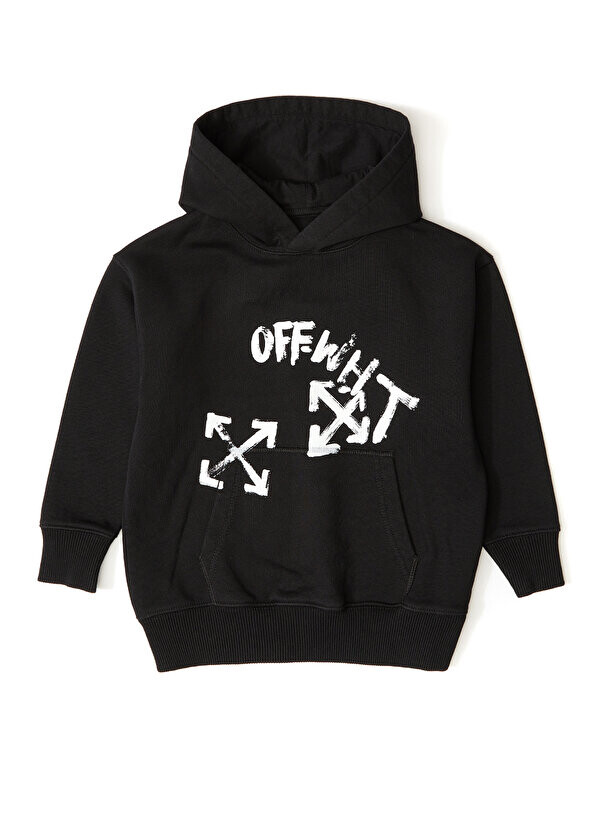 

Черный свитшот с логотипом для мальчика Off-White