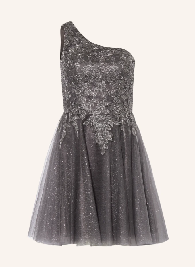 Коктейльное платье с кружевом Laona, серый