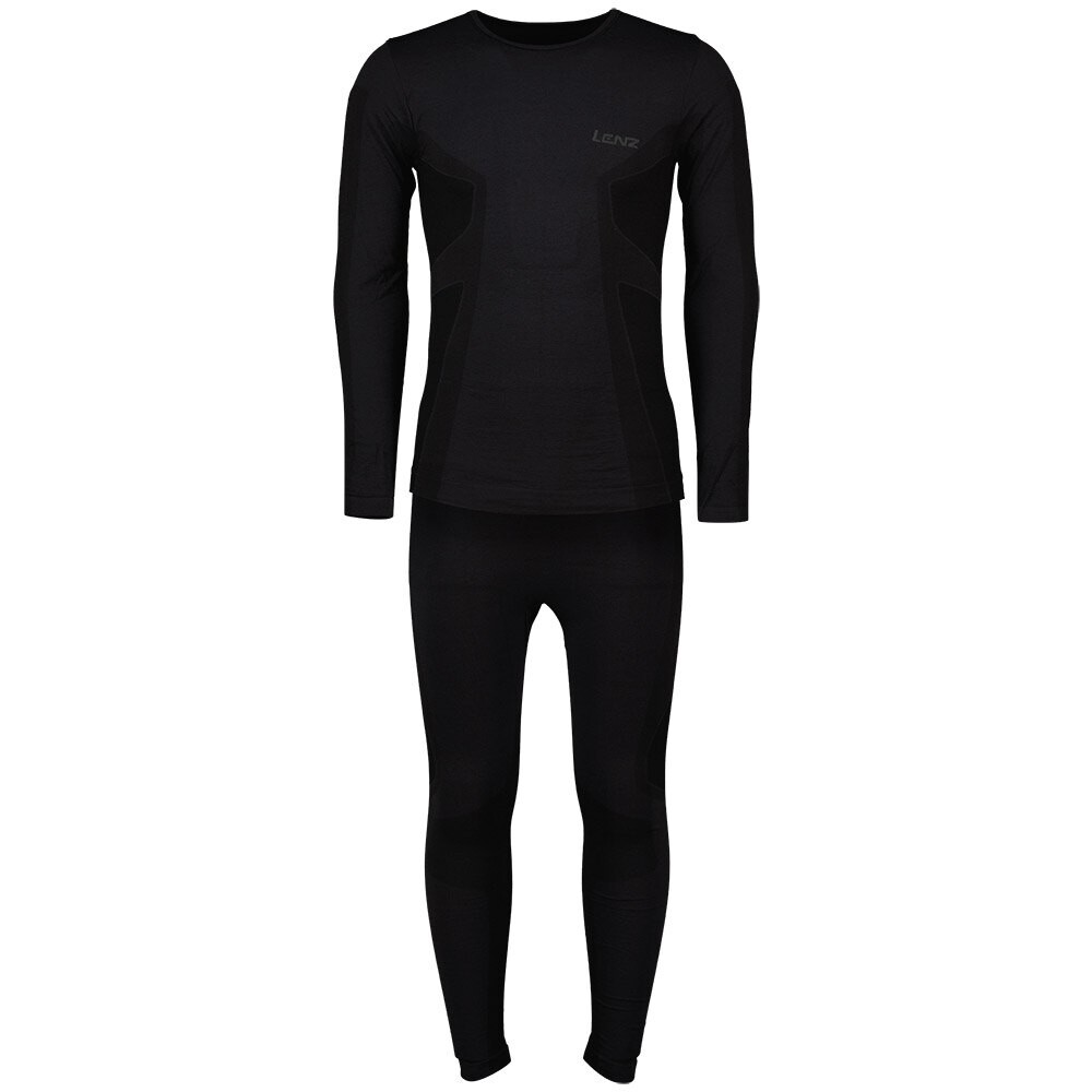 

Базовый слой Lenz Merino Set, черный