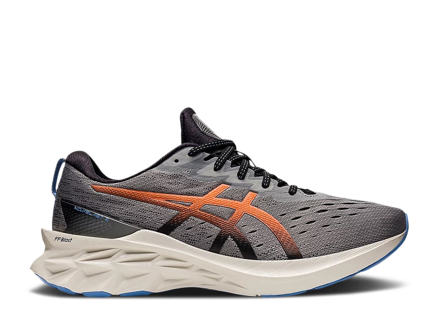 

Кроссовки ASICS Novablast 2 'Clay Grey Shocking Orange', серый
