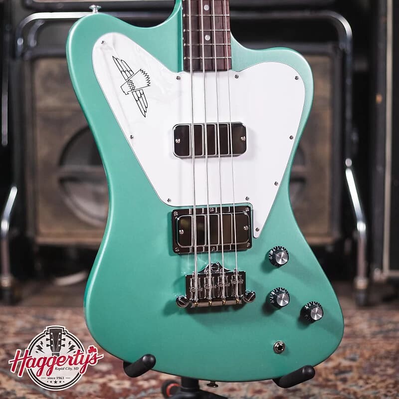 Электрогитара Gibson Non-Reverse Thunderbird - Inverness Green with Hardshell Case фото