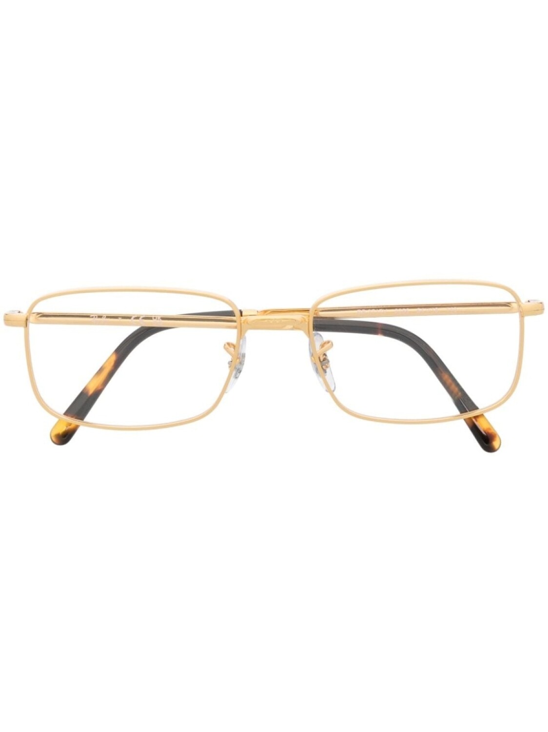 

Ray-Ban очки в прямоугольной оправе, золотой
