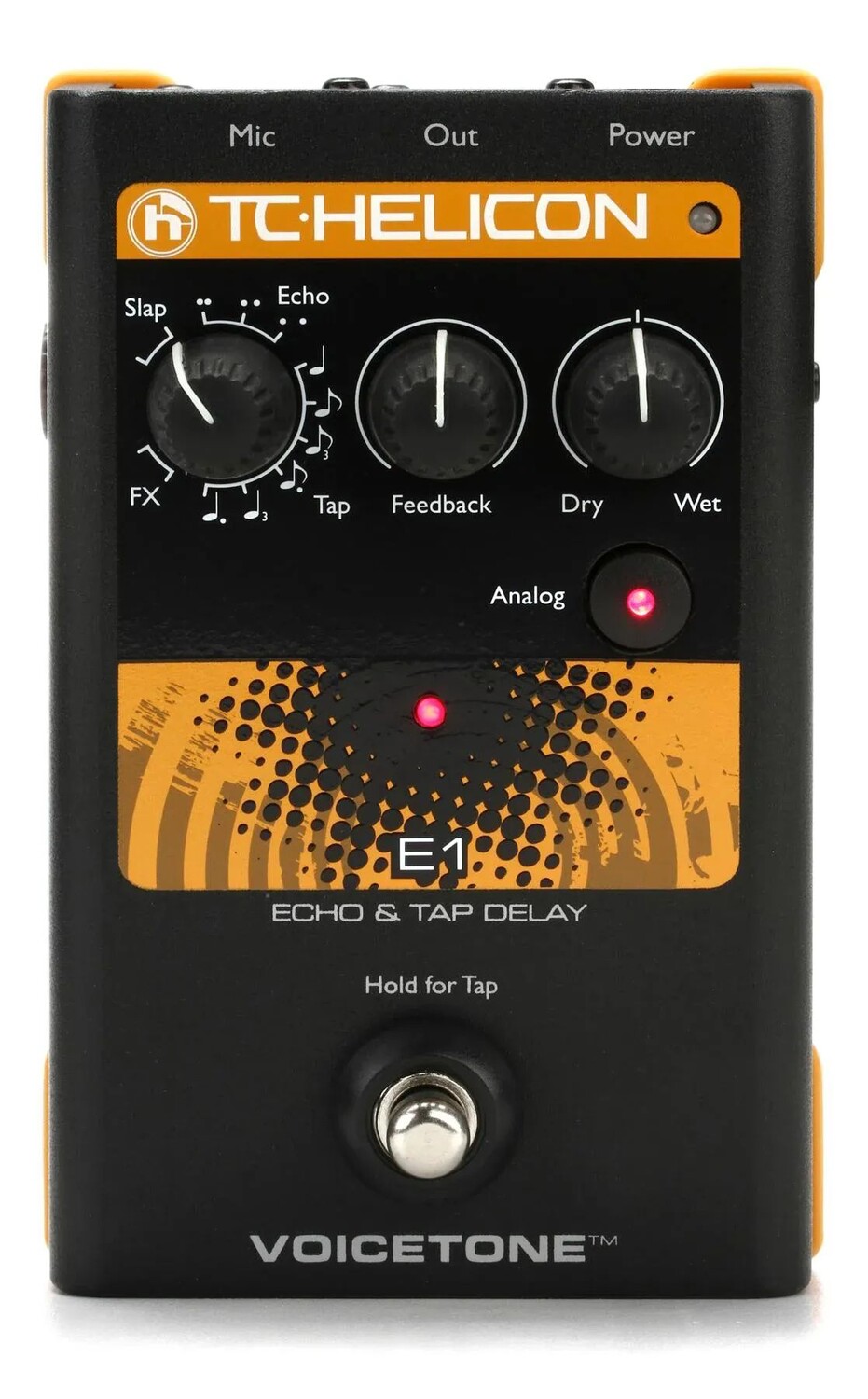 

Демонстрация вокального эха и педали задержки TC-Helicon VoiceTone E1