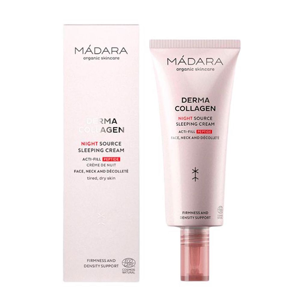 Увлажняющий крем для ухода за лицом Derma collagen crema facial de noche Mádara organic skincare, 70 мл фото