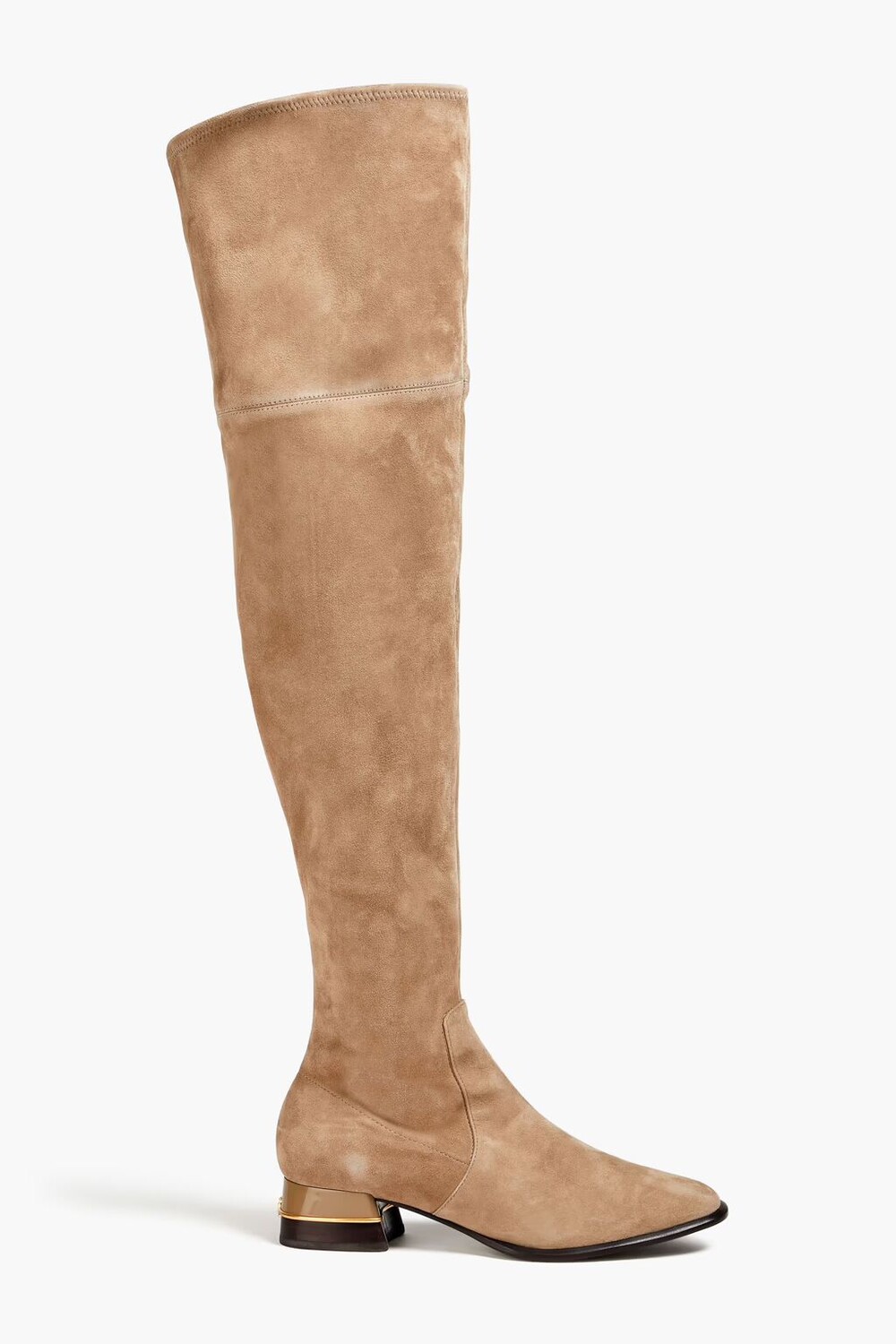 

Сапоги из эластичной замши Tory Burch, камень