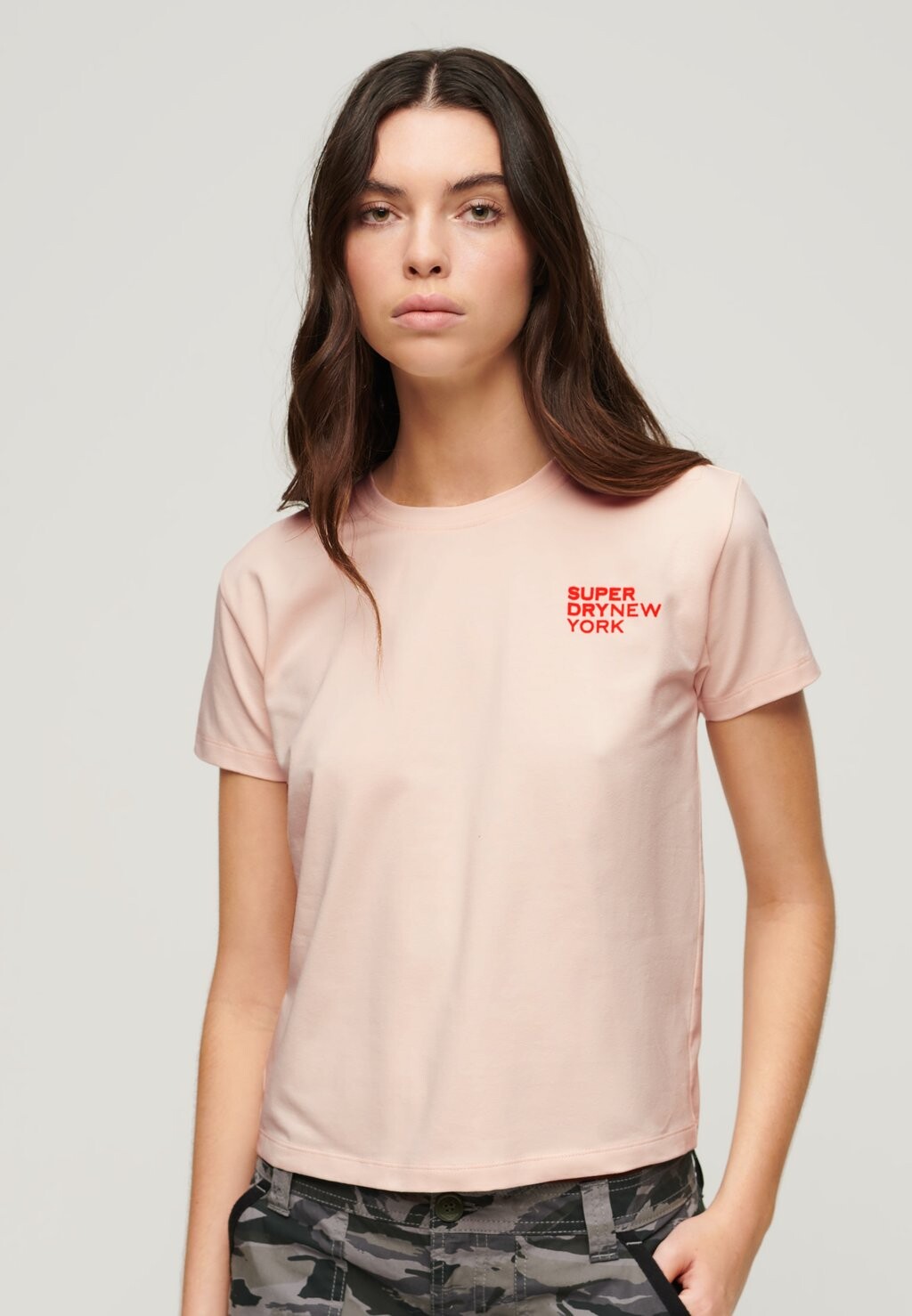 

Футболка с принтом LUXE GRAPHIC Superdry, розовый
