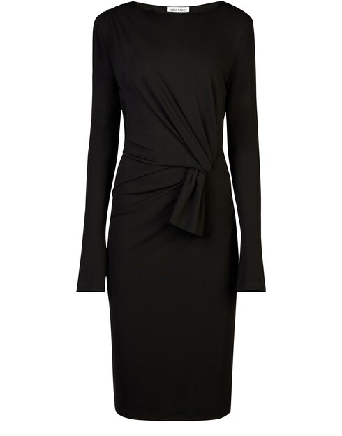 

Платье с струящимся запахом Nina Ricci, черный