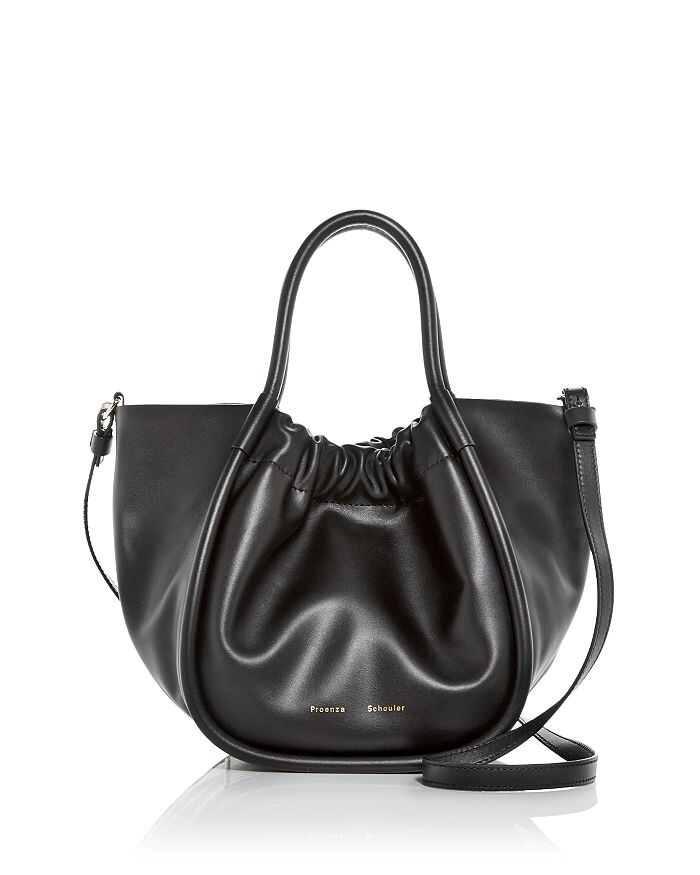 

Маленькая кожаная сумка-тоут с рюшами Proenza Schouler