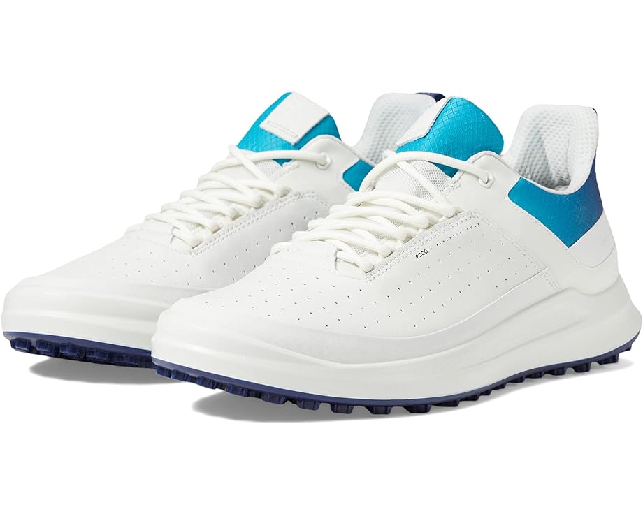 Кроссовки ECCO Golf Core Hydromax Hybrid Golf Shoes, цвет White/White/Blue Depths/Caribbean