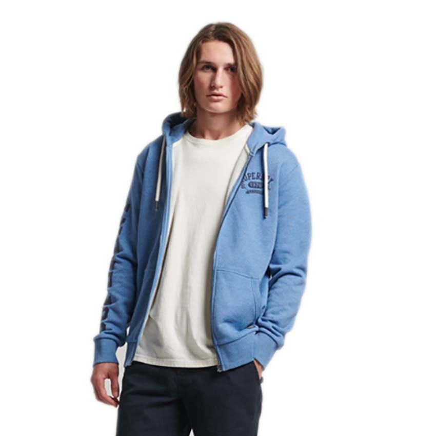 

Толстовка Superdry Vintage Gym Athletic Full Zip, синий