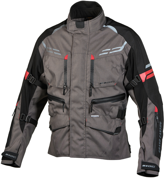 Мотоциклетная текстильная куртка Ventura Grand Canyon, серый куртка кожаная grand canyon laxey мотоциклетная черный