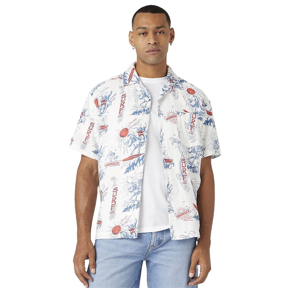 

Рубашка с длинным рукавом Wrangler 1 Pocket Resort Oversized, белый