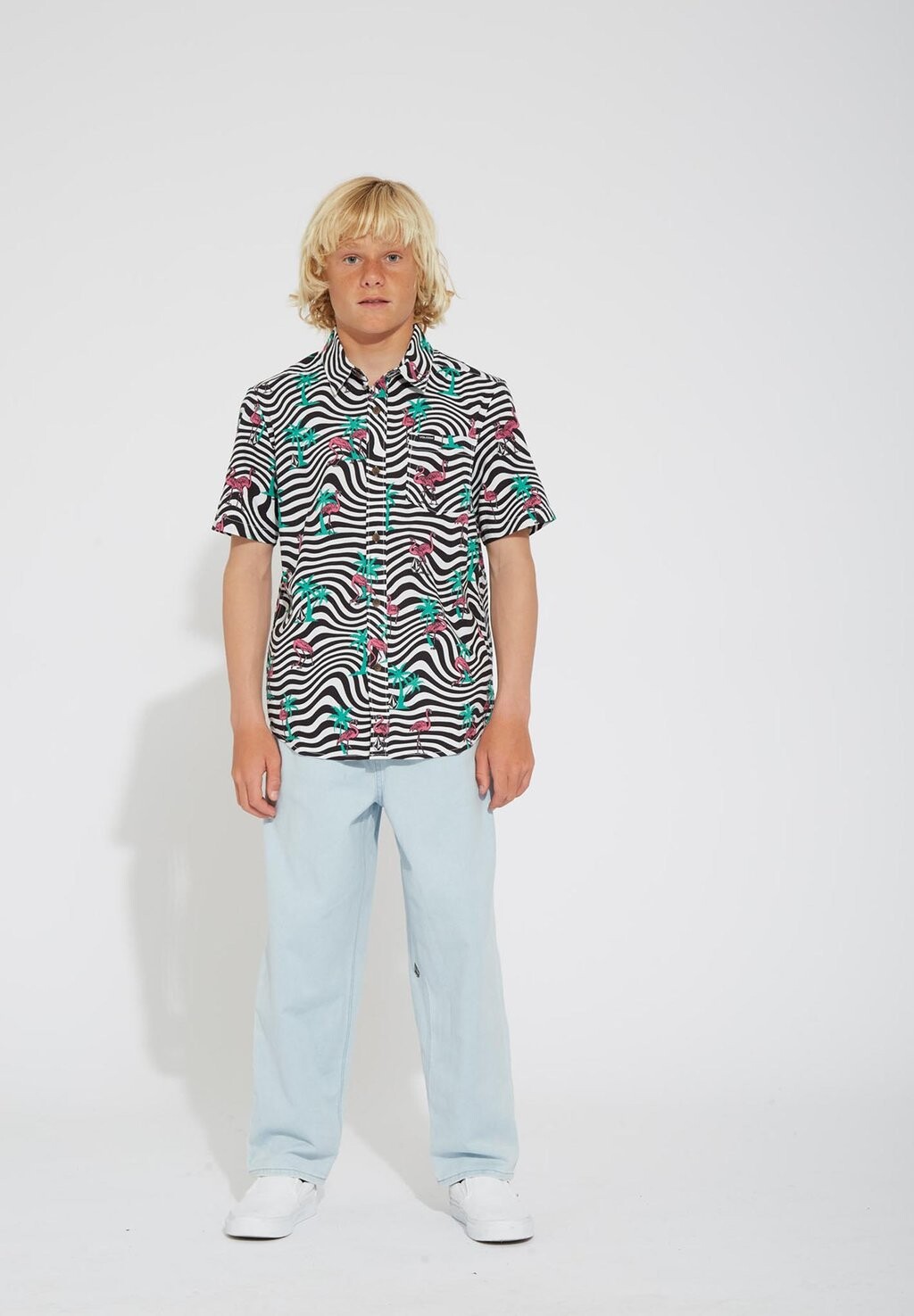 

Рубашка FLAMINGBROS SS Volcom, цвет white