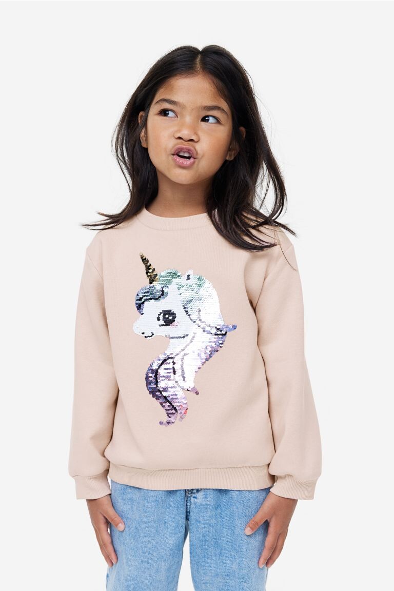 

Двусторонний свитшот с пайетками H&M