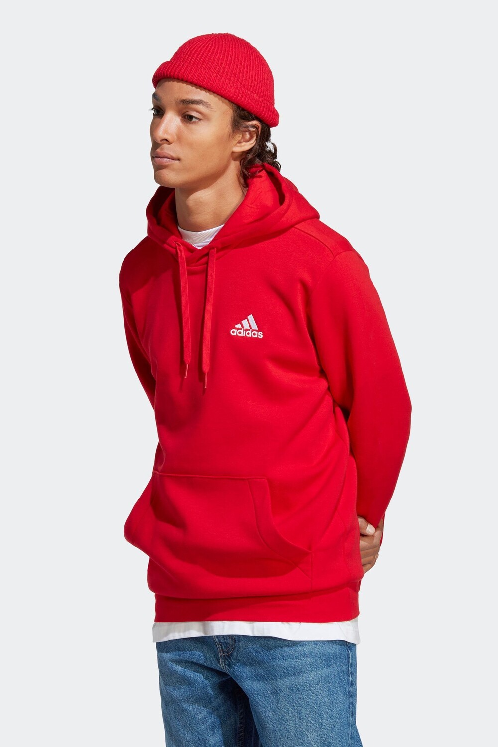 

Спортивная одежда Essentials из флиса adidas, красный