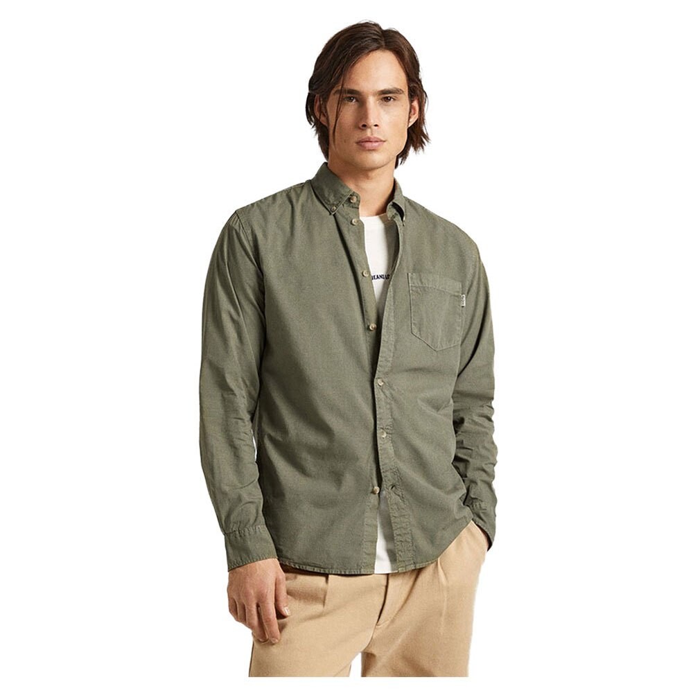 

Рубашка с длинным рукавом Pepe Jeans Prince, зеленый