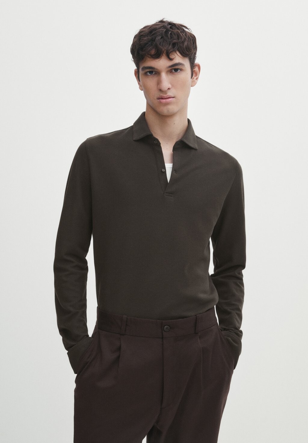 

Поло Massimo Dutti, черный