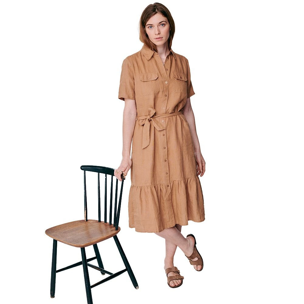 

Длинное платье Redgreen Dafne Short Sleeve, коричневый
