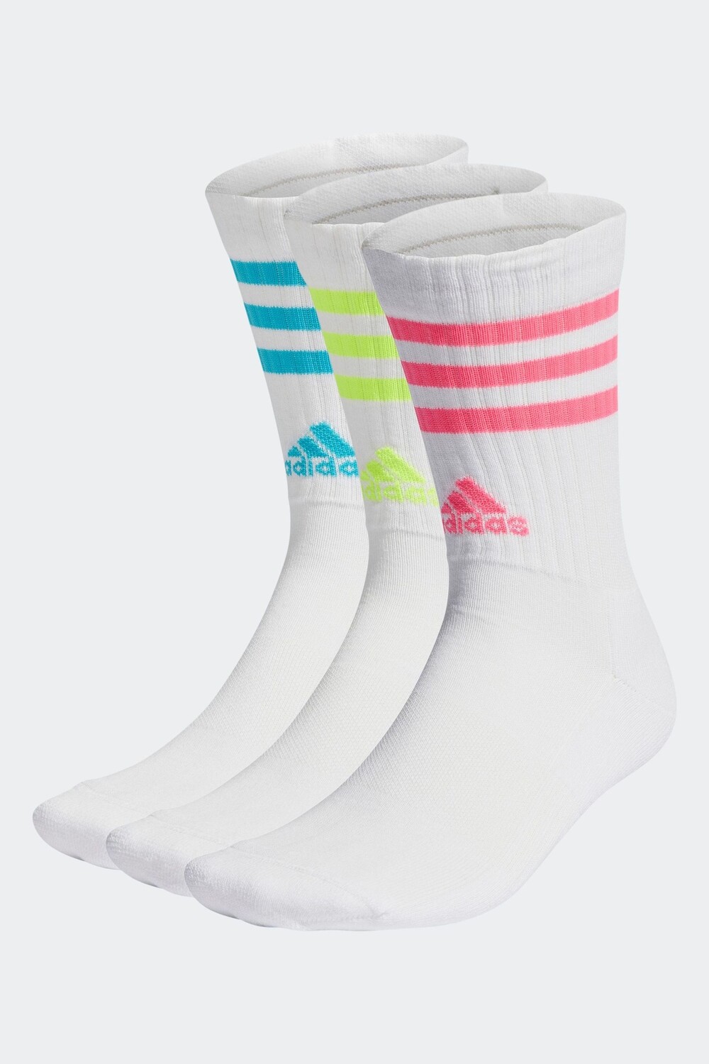 

Набор из 3 пар взрослых носков с 3 полосками adidas, белый