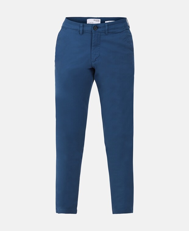 

Органик брюки чинос Selected Homme, цвет Royal Blue