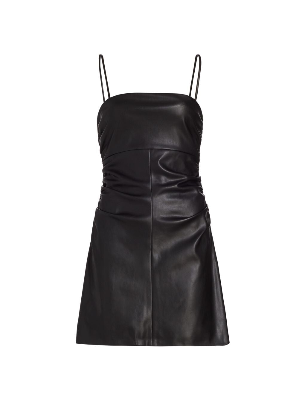 

Мини-платье из искусственной кожи с рюшами Proenza Schouler PSWL, черный